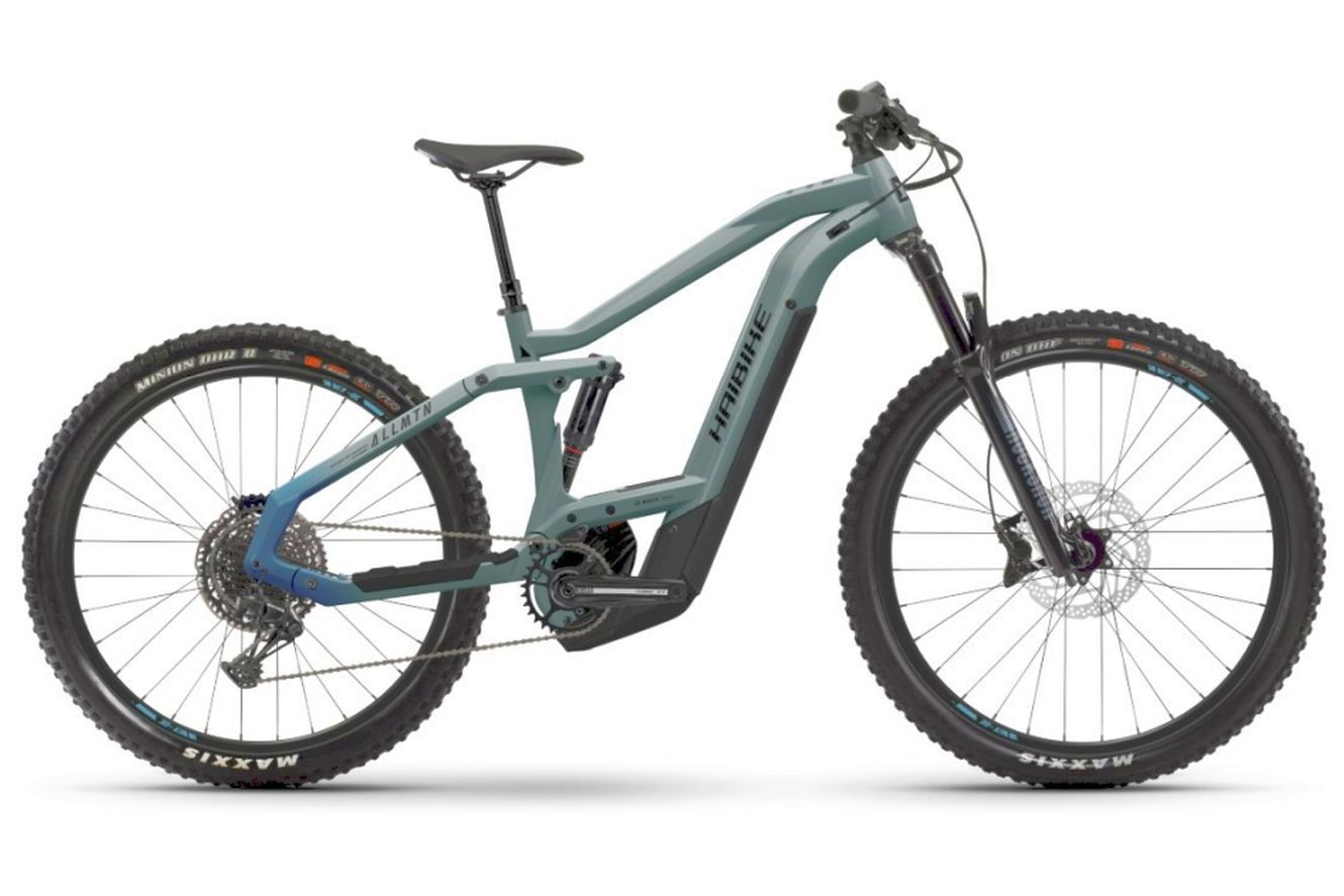 Haibike AllMtn 3 MTB Fully gloss_metal_honey_cyan, 41 cm