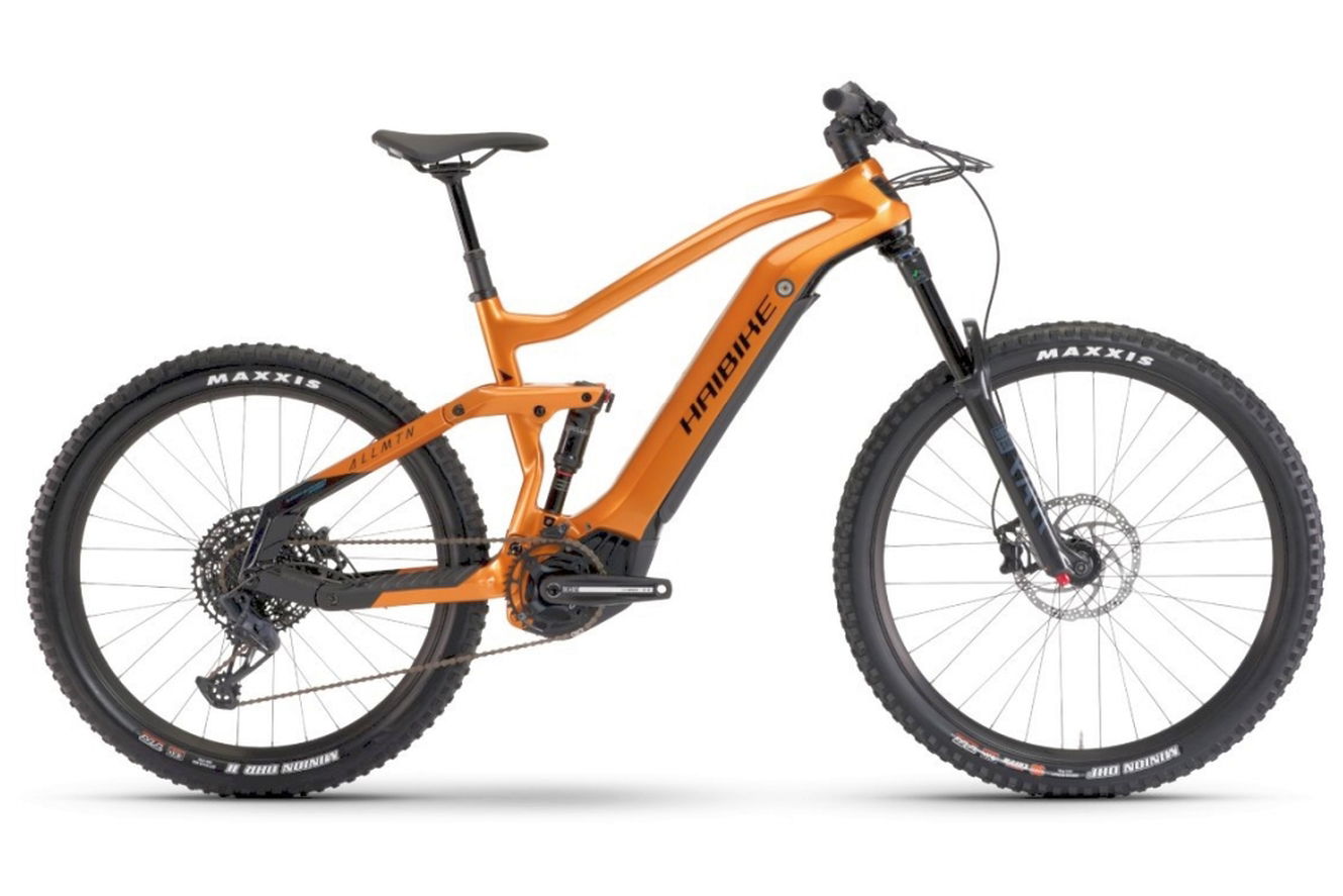 Haibike AllMtn CF 6 MTB Fully gloss_matte_gorange_blk, 44 cm