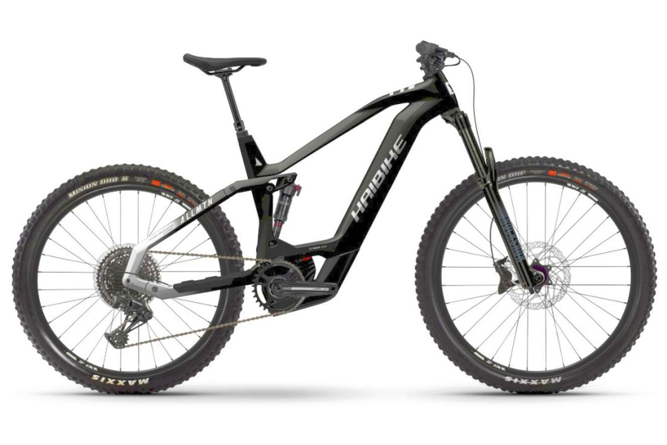 Haibike AllMtn CF 8 MTB Fully gloss_black_white, 50 cm