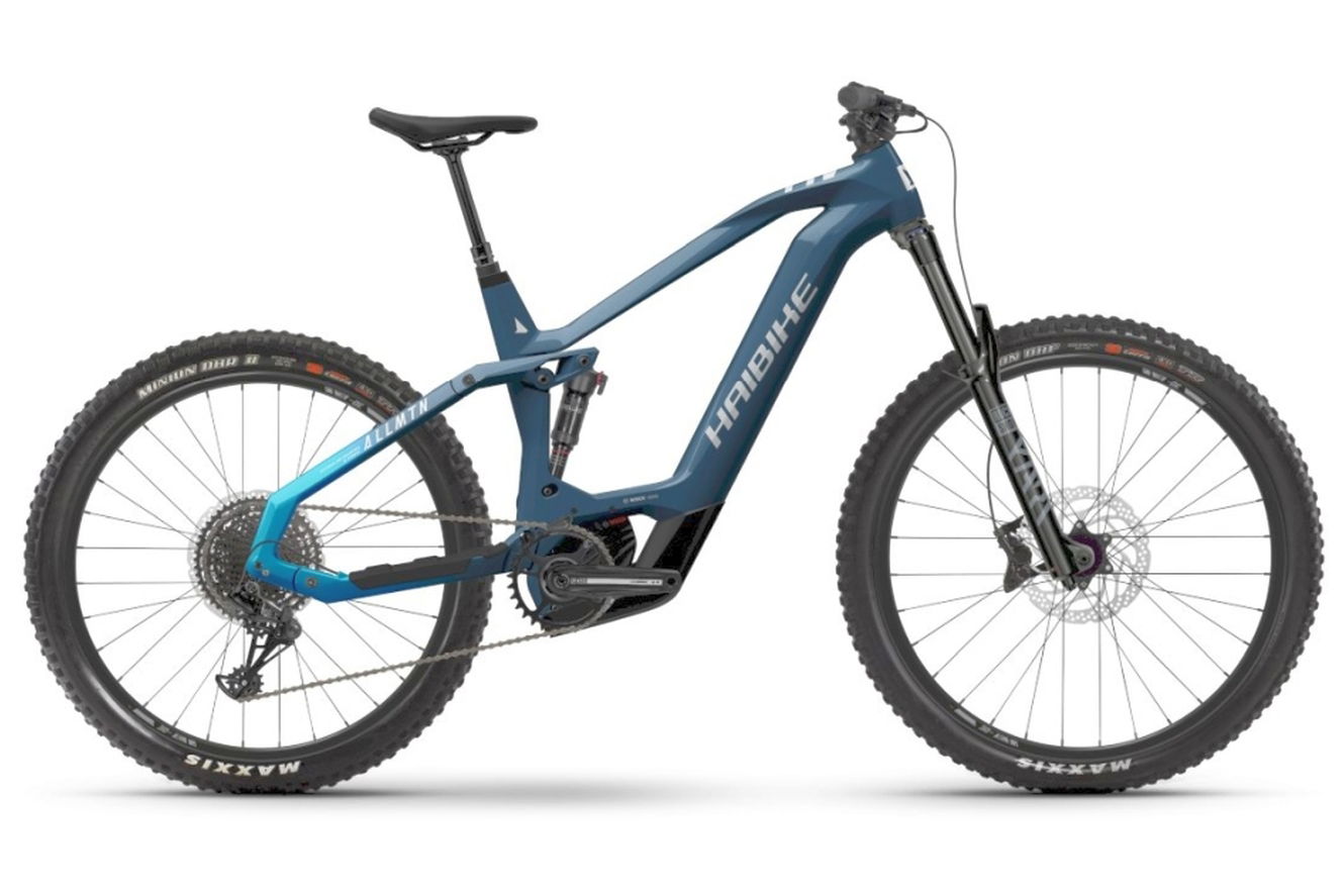Haibike AllMtn CF 9 MTB Fully gloss_fade_ blue_white, 44 cm