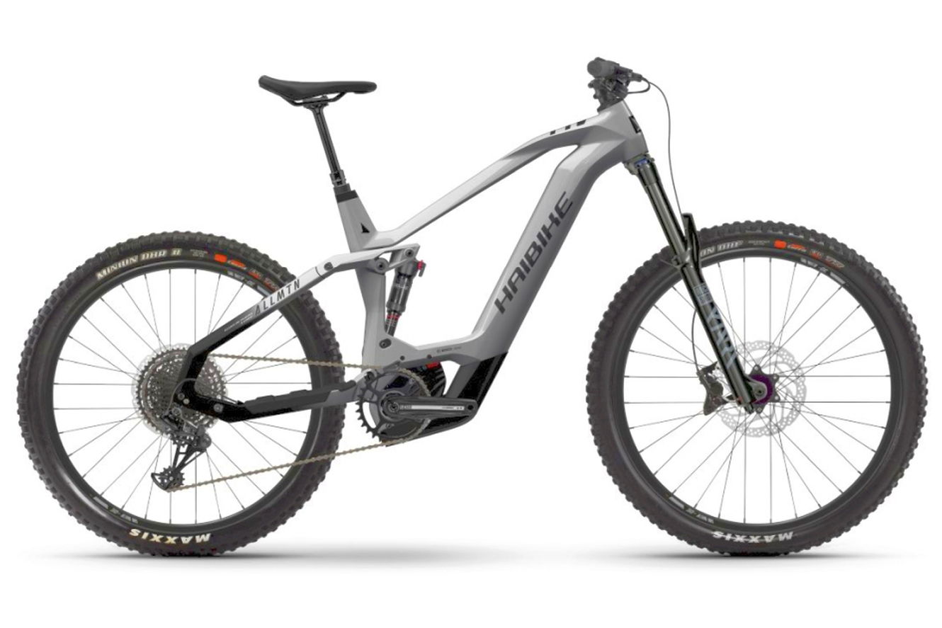 Haibike AllMtn CF 9 MTB Fully gloss_grey_blk, 50 cm