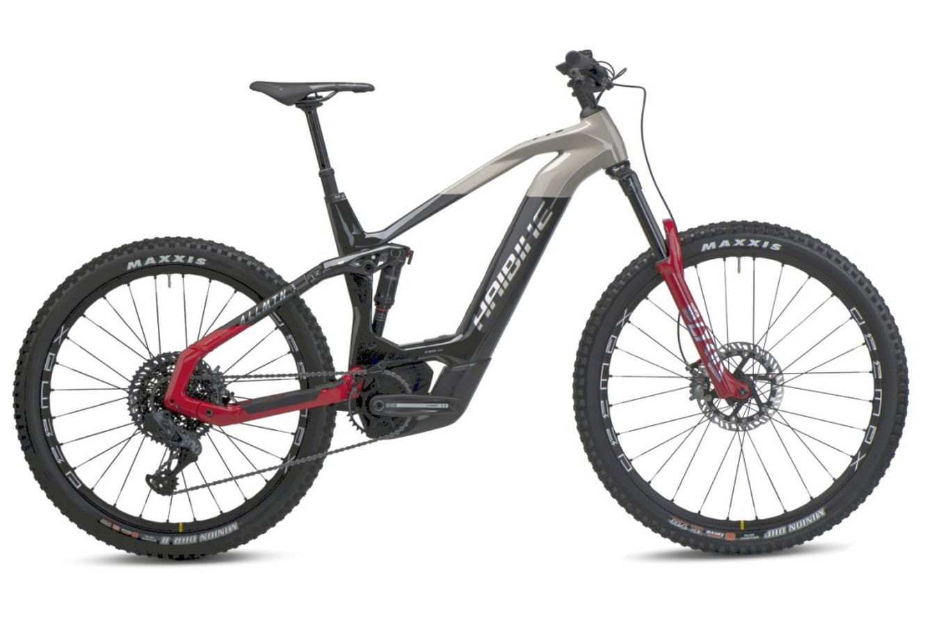 Haibike AllMtn CF SE MTB Fully gloss_blk_grey_red_chrome, 50 cm