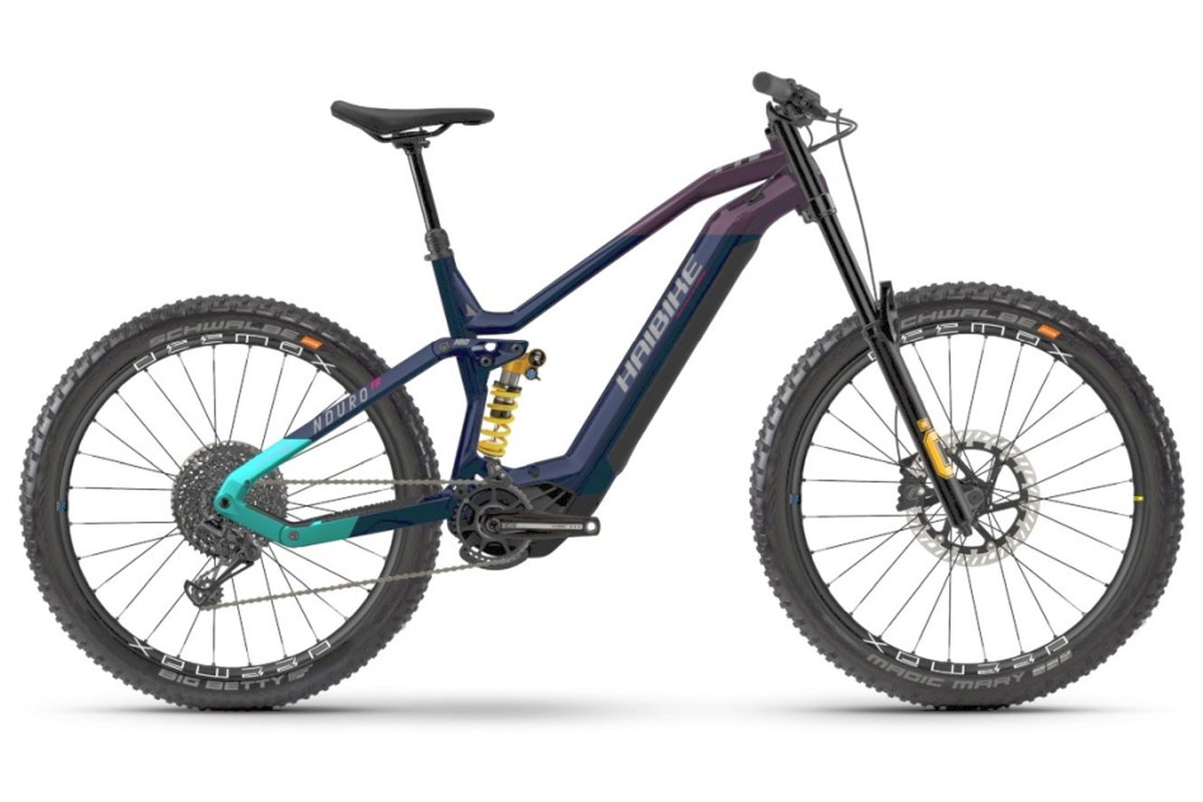 Haibike Nduro 8 Freeride MTB Fully gloss_navy_pink_aqua_titan, 41 cm
