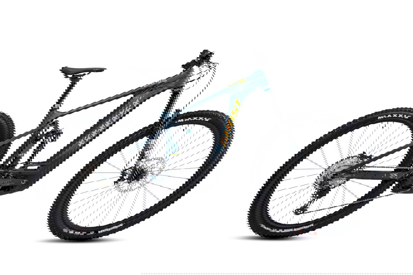 Ghost E-Riot EN CF Pro Diamant dirty blue/dirty orange - glossy/matt, 29" - XL