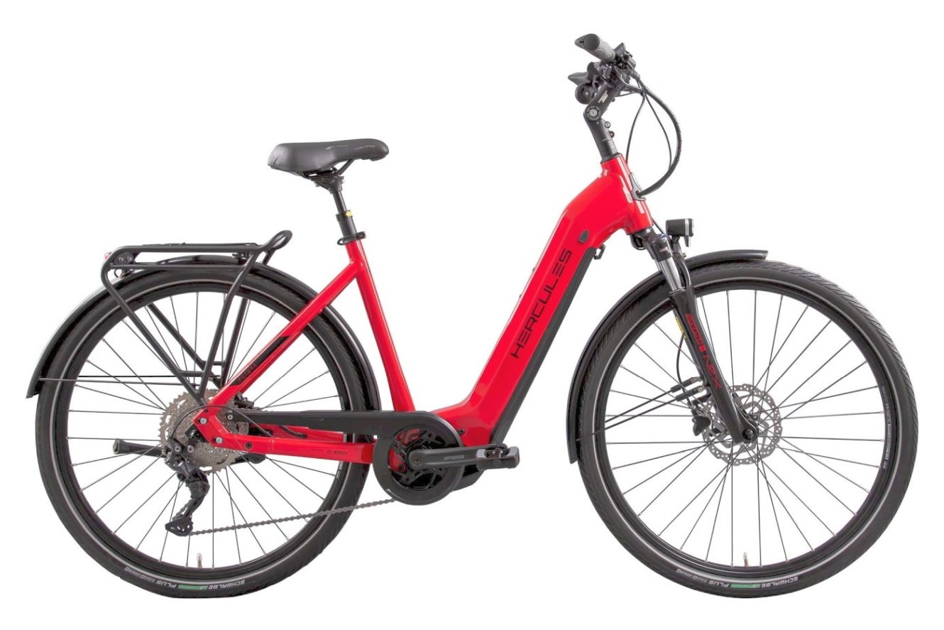 HERCULES Futura Sport I-10 Zentralrohr rot-glänzend, 45 cm (28")