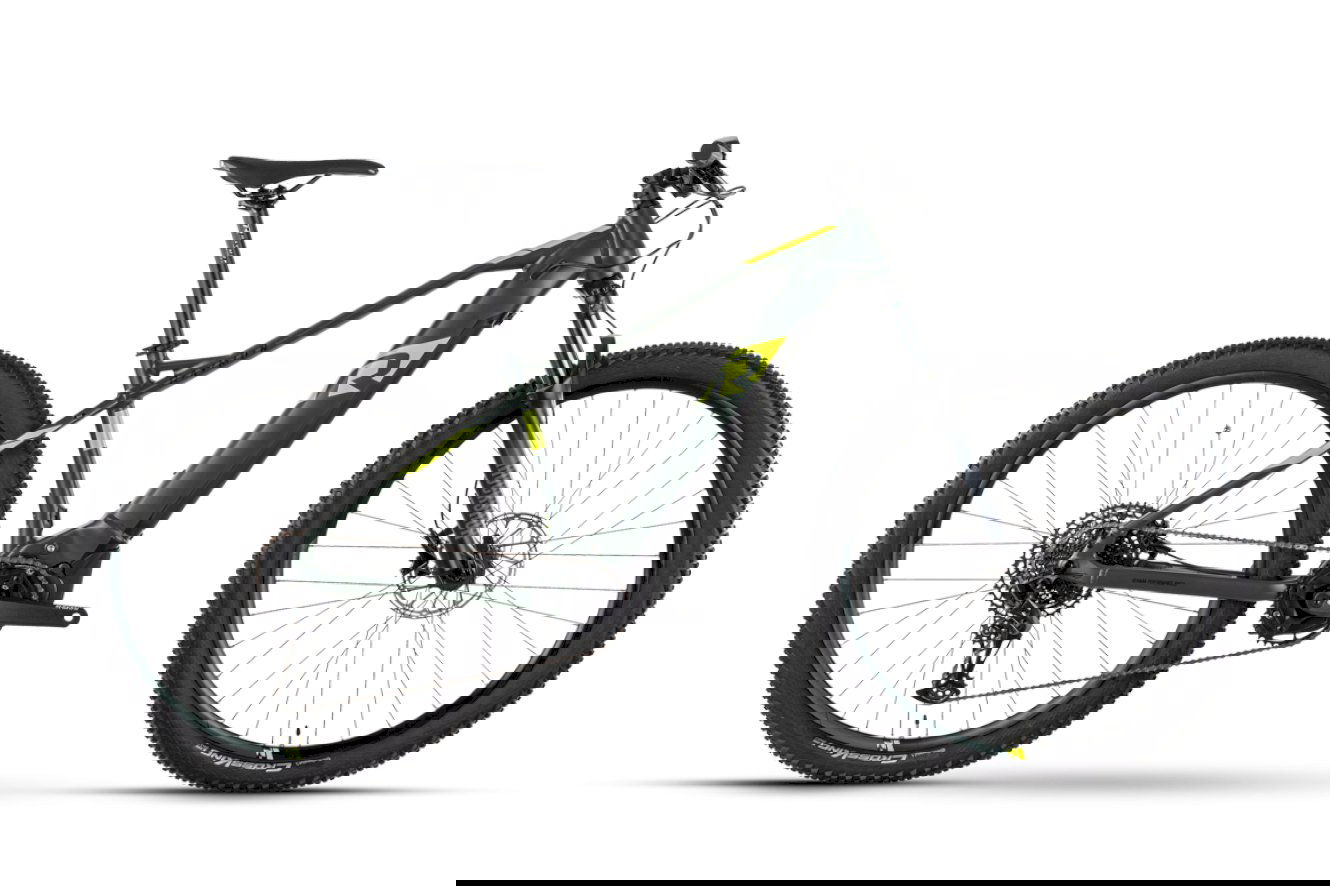 R Raymon HardRay E 7.0 Diamant deep forest / black / lime green, 45 cm (29")