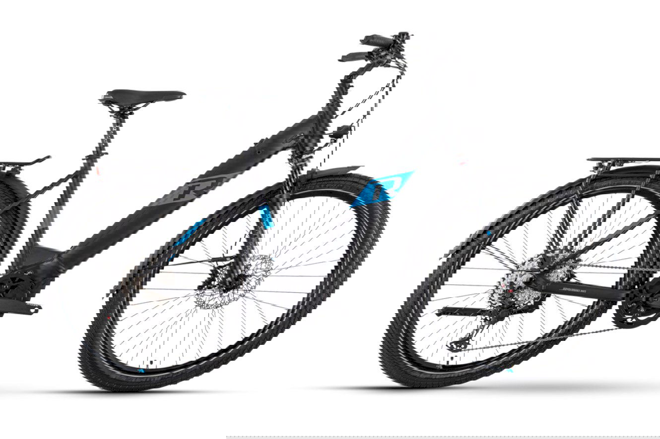 R Raymon TourRay E 8.0 Wave black / new blue / grey matt, 50 cm (27,5") - M