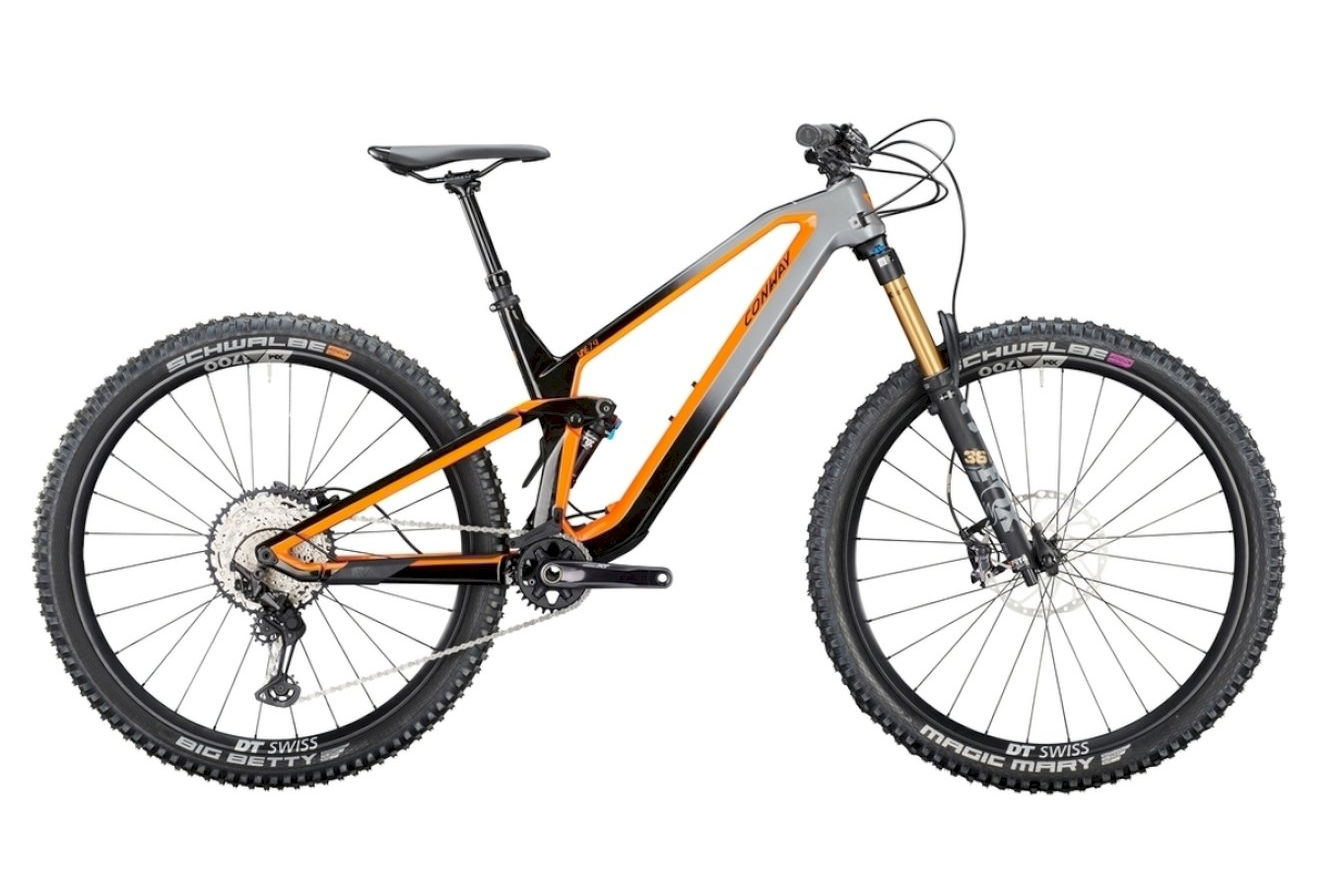 Conway WME 7.9 Full Suspension graphite fade / orange, 43 cm (29")