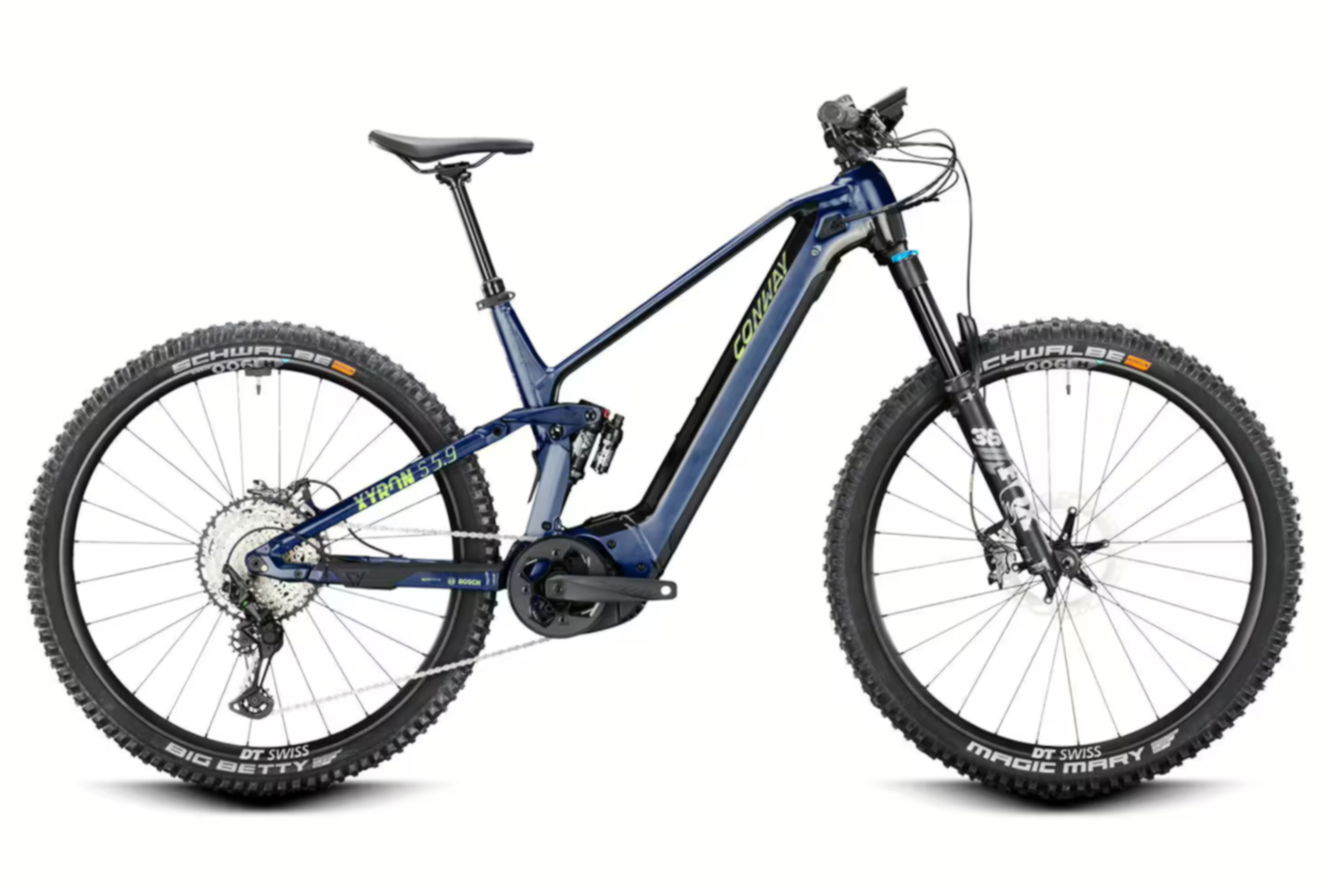 Conway Xyron S 5.9 Full Suspension darkblue metallic / acid metallic, 46 cm (29")