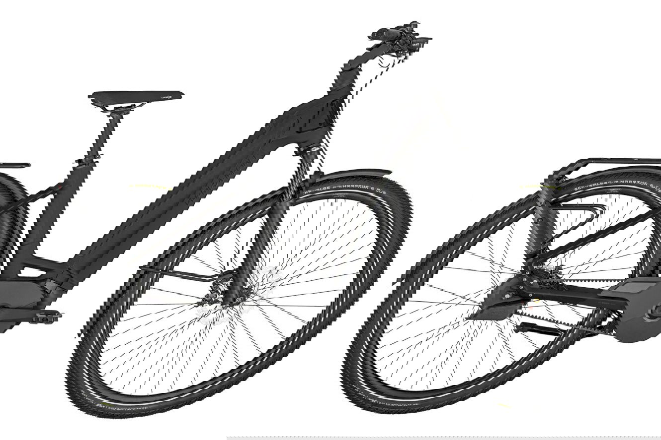 Bergamont E-Ville Pro Belt Wave shiny rainbow black, 58 cm (28")