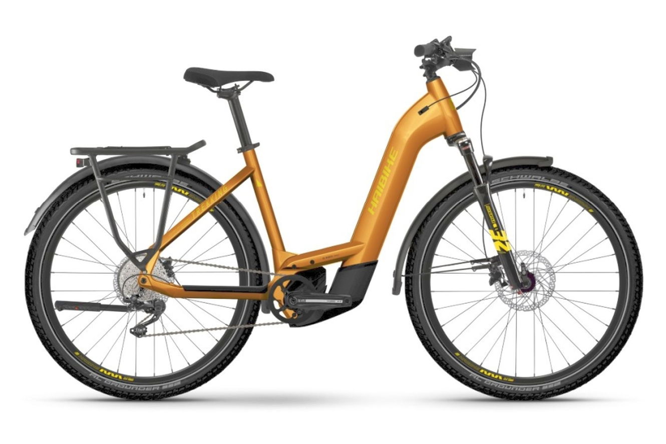Haibike Trekking 8 Low metal lava/yellow - gloss, 50 cm (27,5")